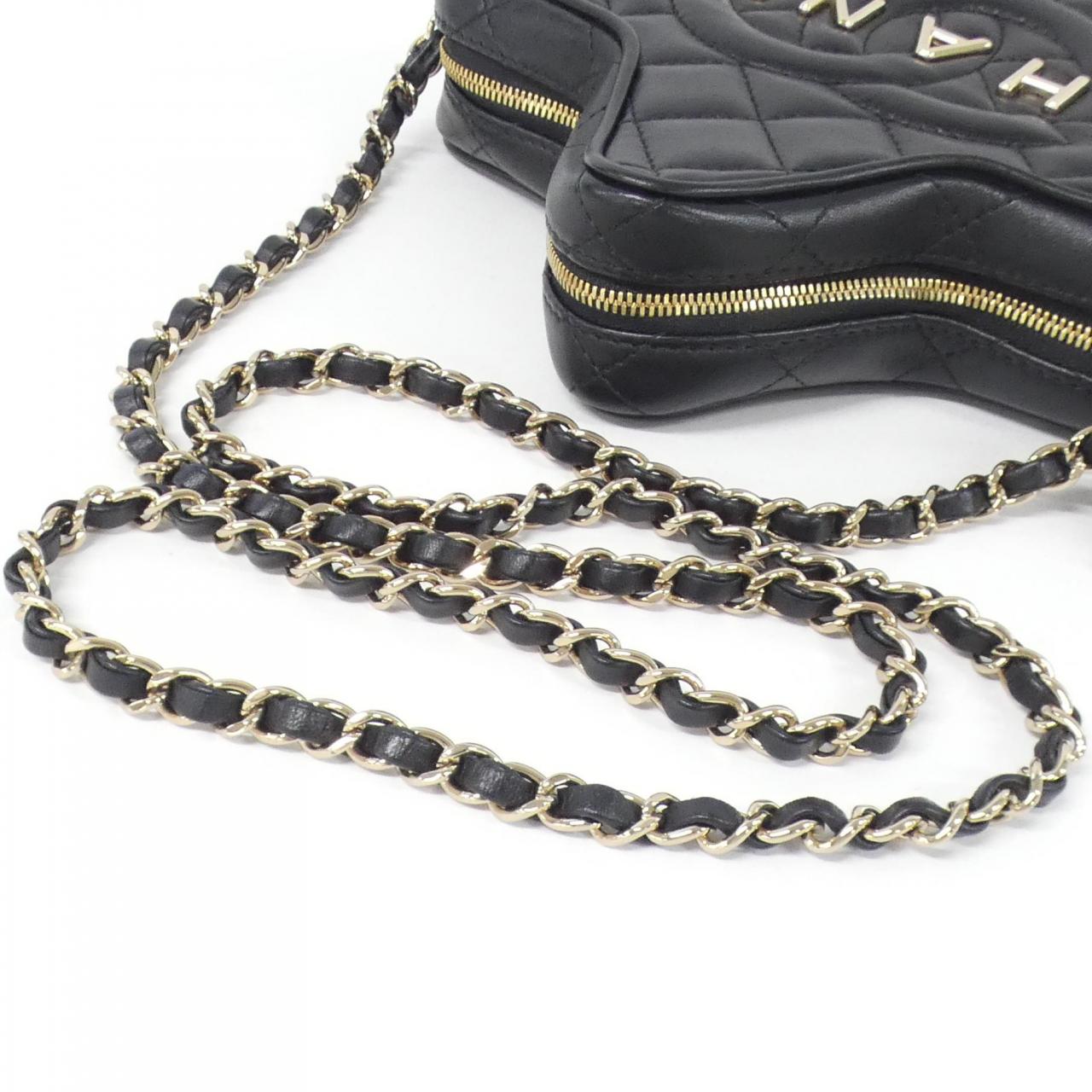 CHANEL AS4579 Shoulder Lambskin 黑色 羊皮 中古品A - 縮圖 9