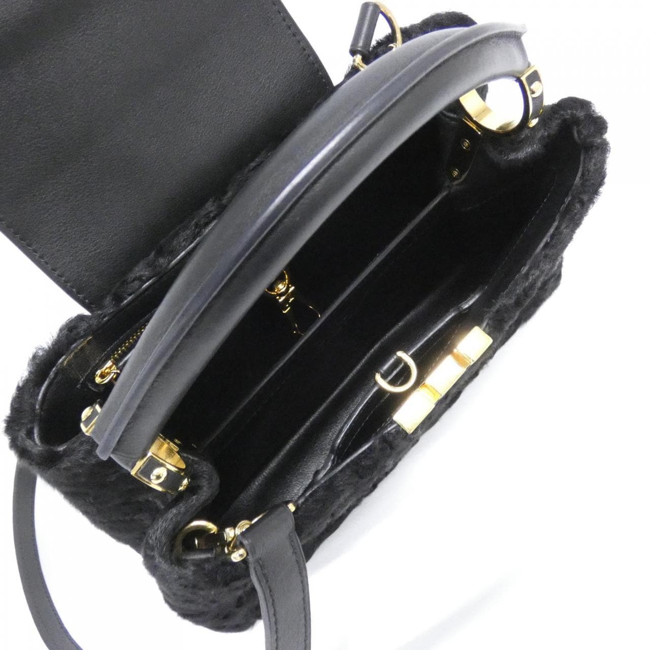 LOUIS VUITTON Capucines M50394 Bag 黑色 中古品A - 縮圖 6