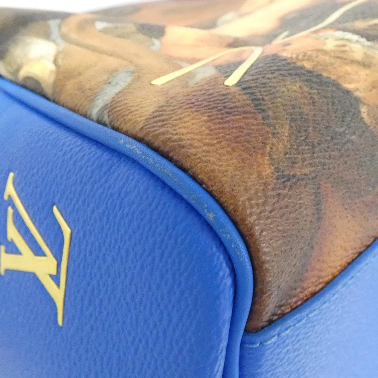 LOUIS VUITTON Keepall M43344 Boston Bag Monogram Blue Monogram Rank A - Thumbnail 3