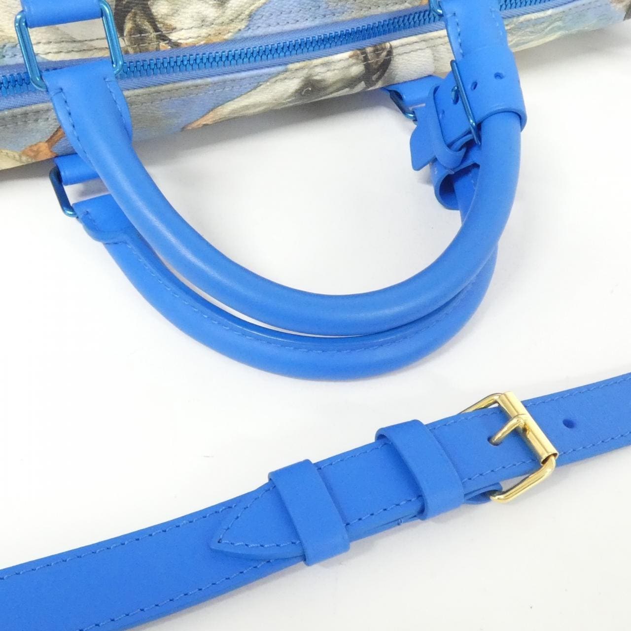 LOUIS VUITTON Keepall M43344 Boston Bag Monogram Blue Monogram Rank A - Thumbnail 7