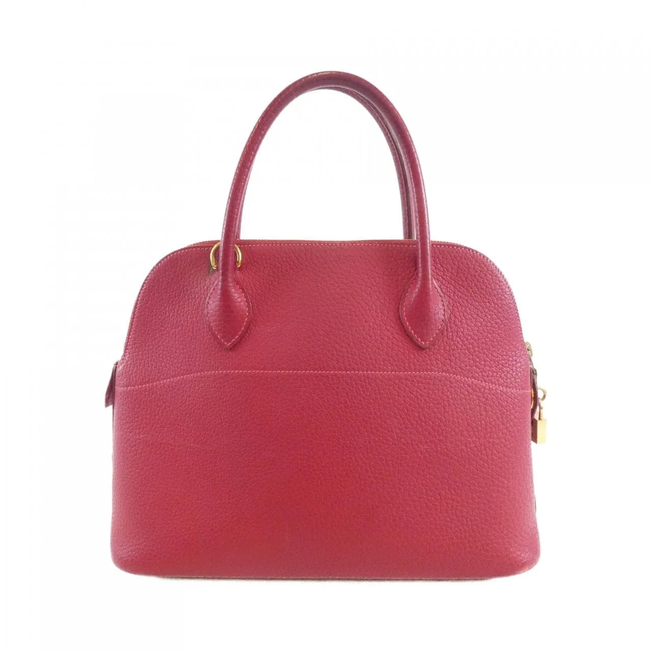 HERMES Bolide 023350CC Handbag Leather Rouge 皮革 中古品B - 縮圖 2