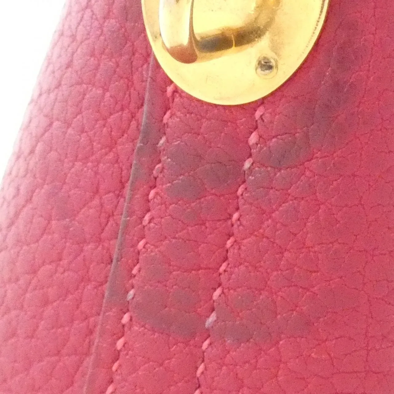 HERMES Bolide 023350CC Handbag Leather Rouge 皮革 中古品B - 縮圖 5
