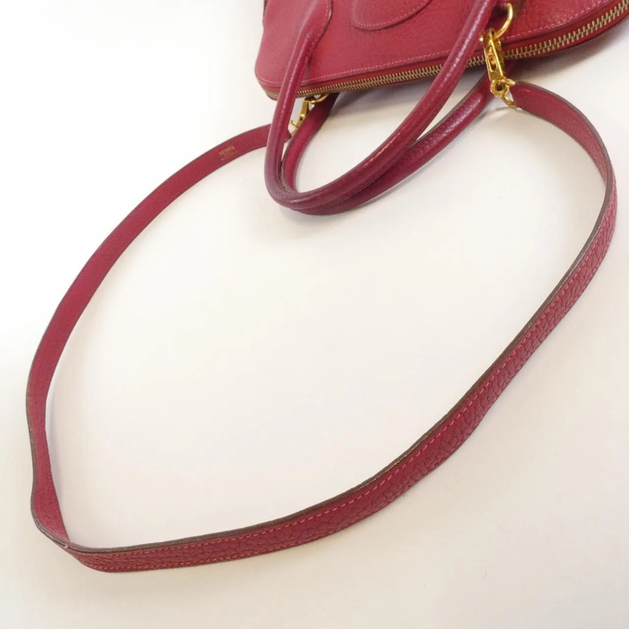 HERMES Bolide 023350CC Handbag Leather Rouge 皮革 中古品B - 縮圖 8