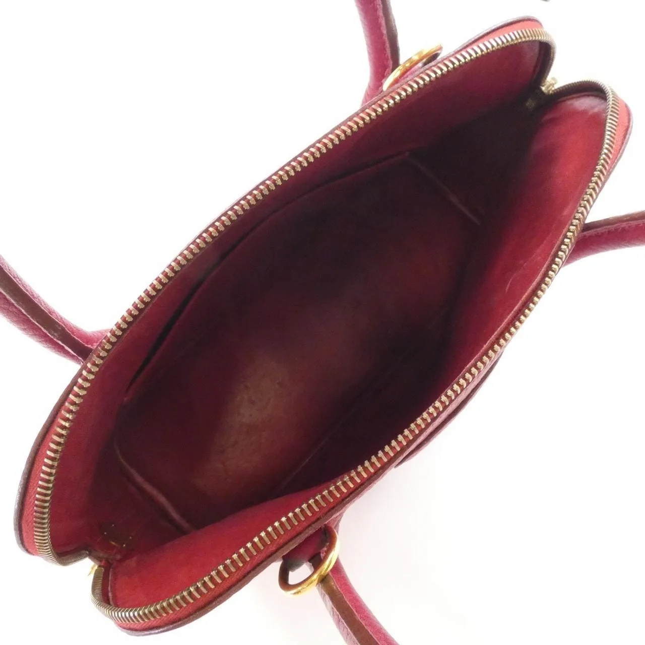 HERMES Bolide 023350CC Handbag Leather Rouge 皮革 中古品B - 縮圖 9