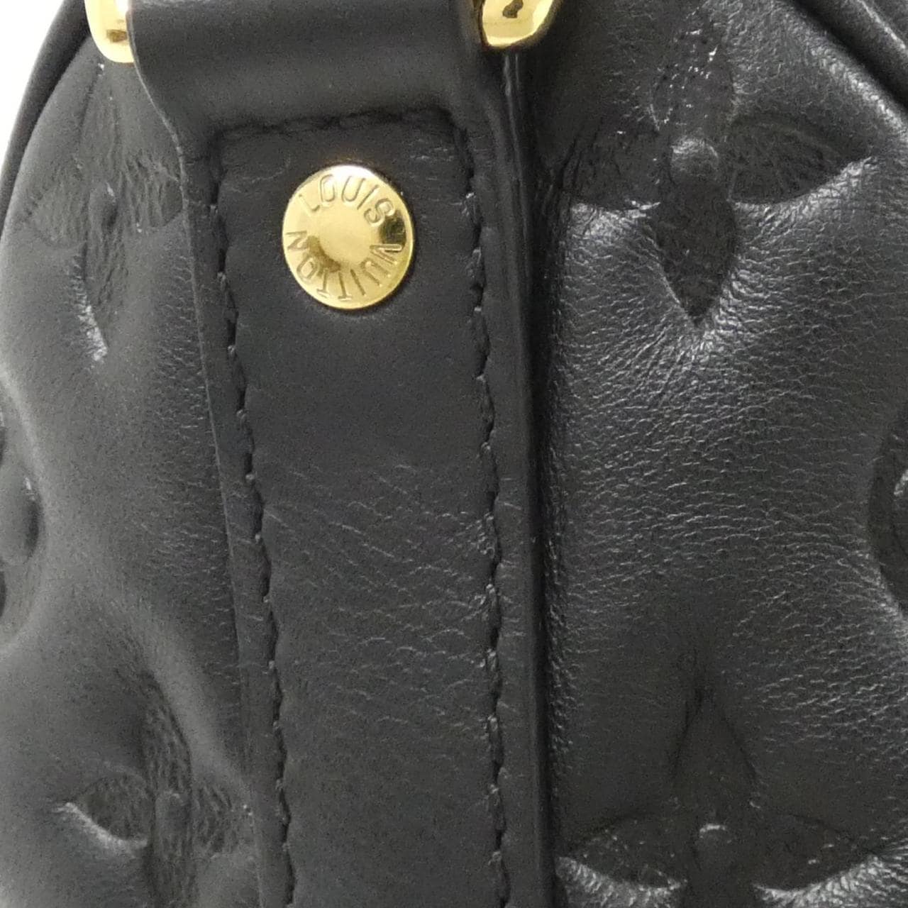 LOUIS VUITTON Speedy M58631 Boston Bag Lambskin Black Lambskin - Thumbnail 5