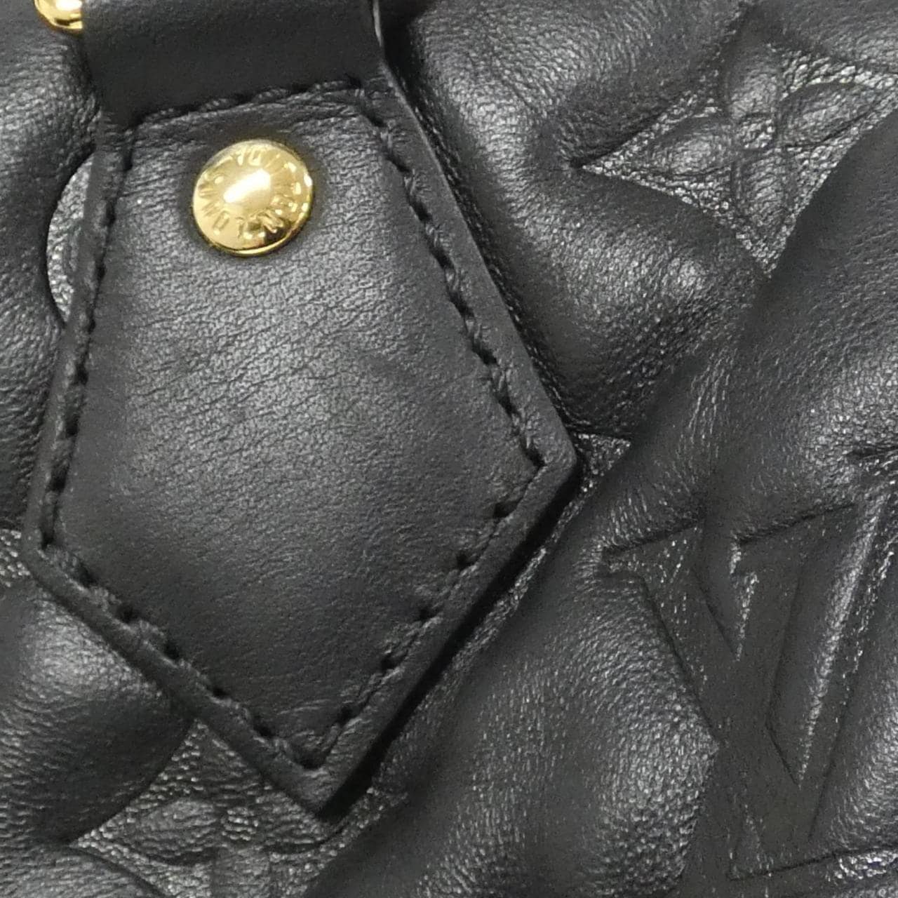 LOUIS VUITTON Speedy M58631 Boston Bag Lambskin Black Lambskin - Thumbnail 6