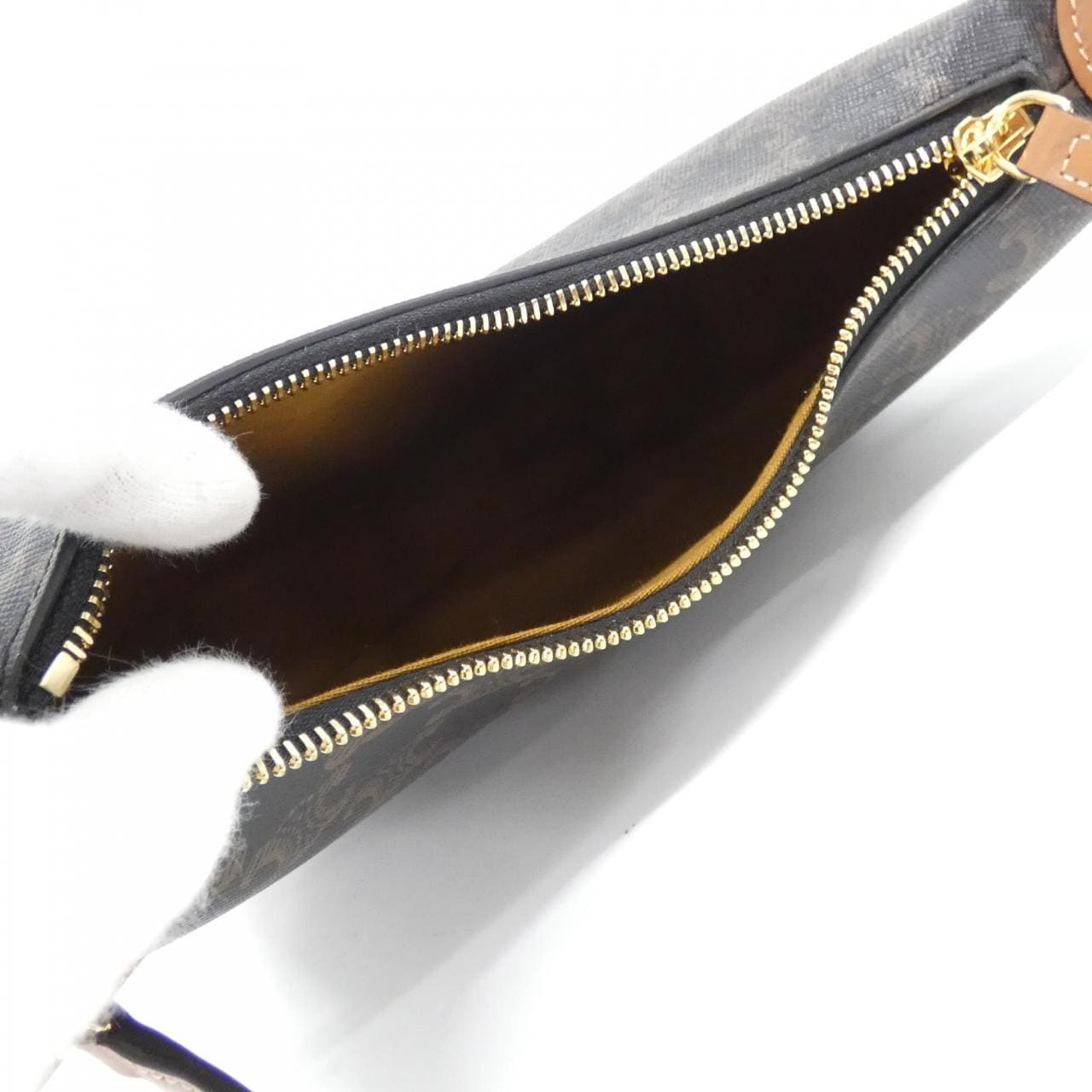 CELINE 120722FQM Shoulder Canvas 黑色 帆布 新品 - 縮圖 5