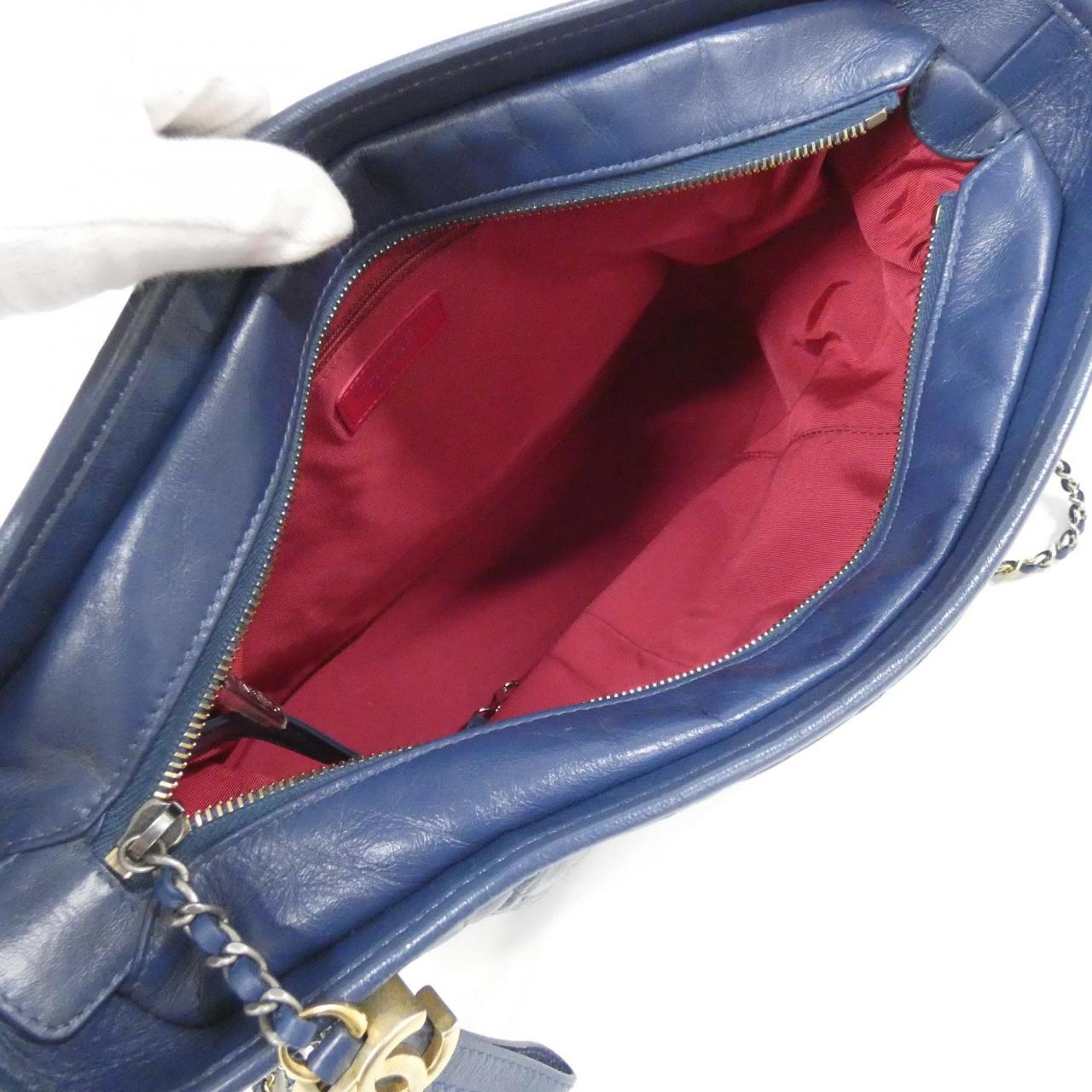 CHANEL Gabrielle 93825 Shoulder Bag Navy - Thumbnail 10