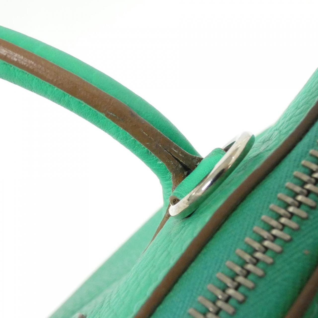 HERMES HERMÈS Bolide 073420CK Bag Clemence 黑色 Clemence 皮 - 縮圖 8