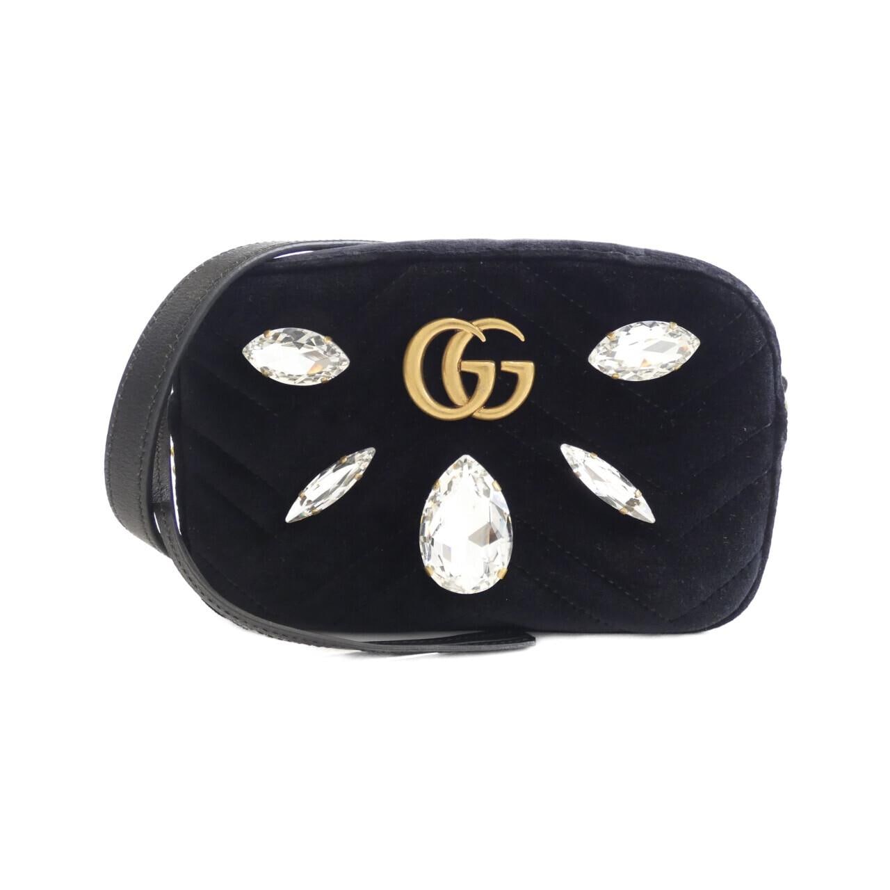 GUCCI GG Marmont 448065 9FRRT Shoulder Bag Black