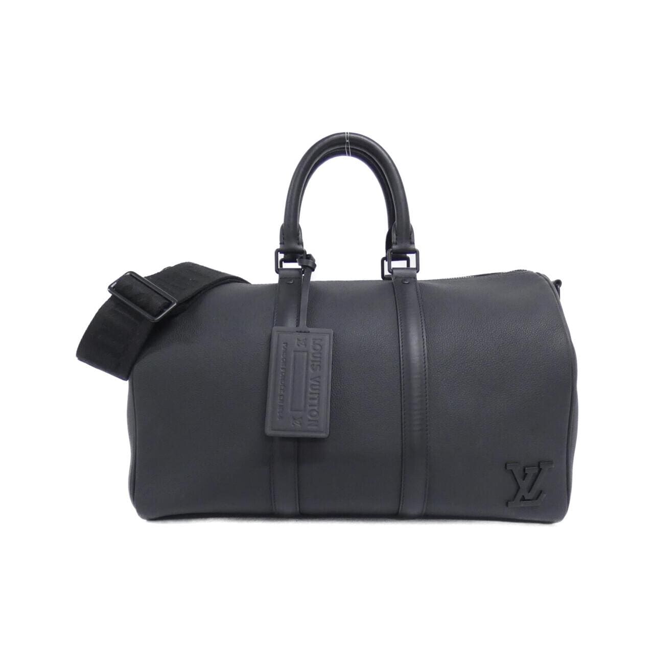 LOUIS VUITTON Keepall M57088 Boston Bag Lambskin Black