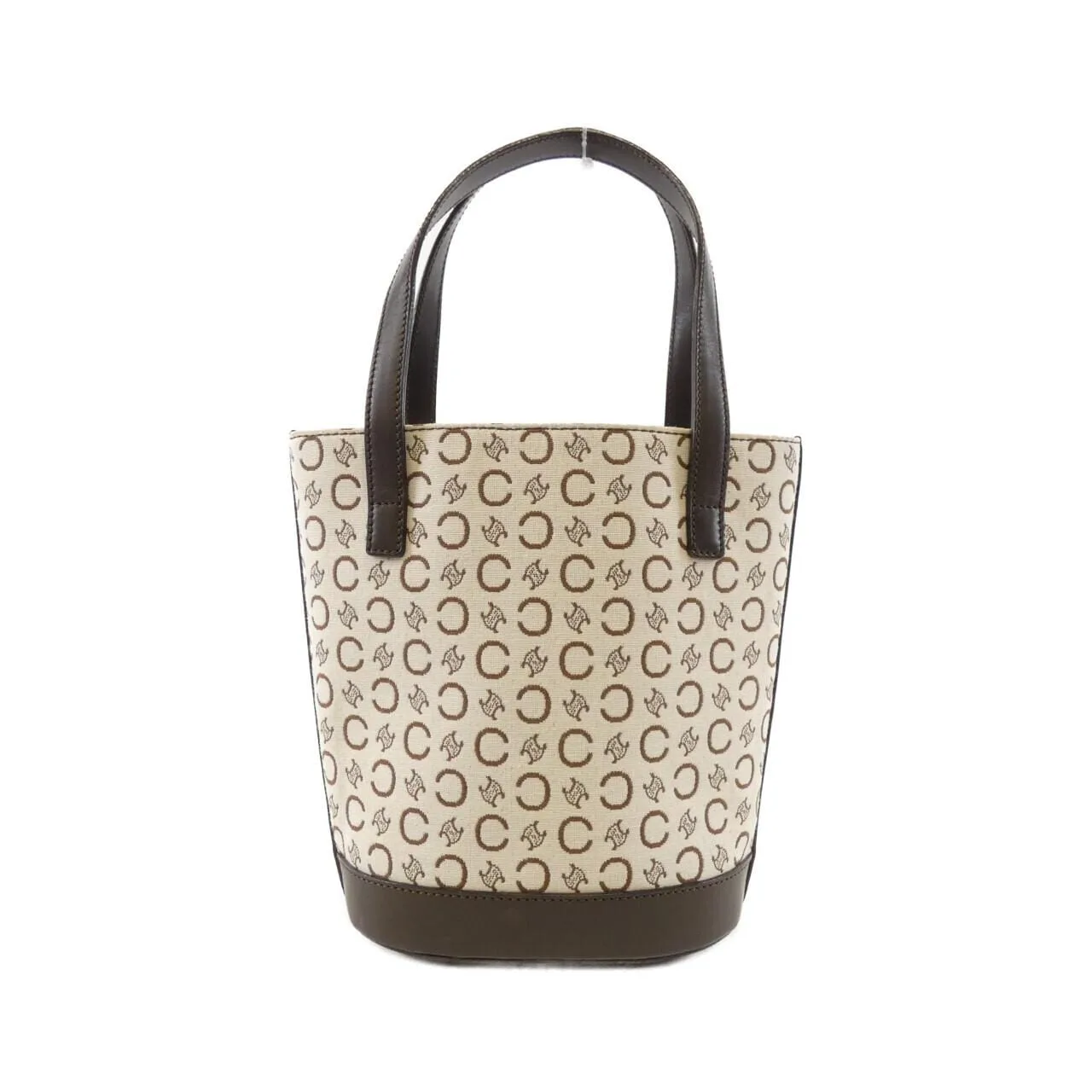 CELINE Handbag Canvas White