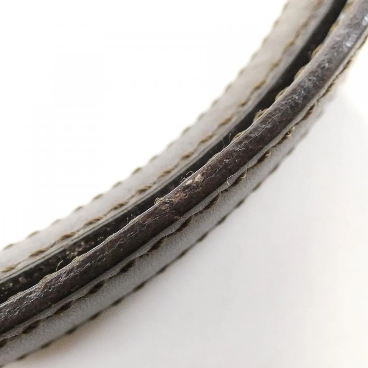 CELINE Handbag Canvas 白色 帆布 中古品B - 縮圖 7