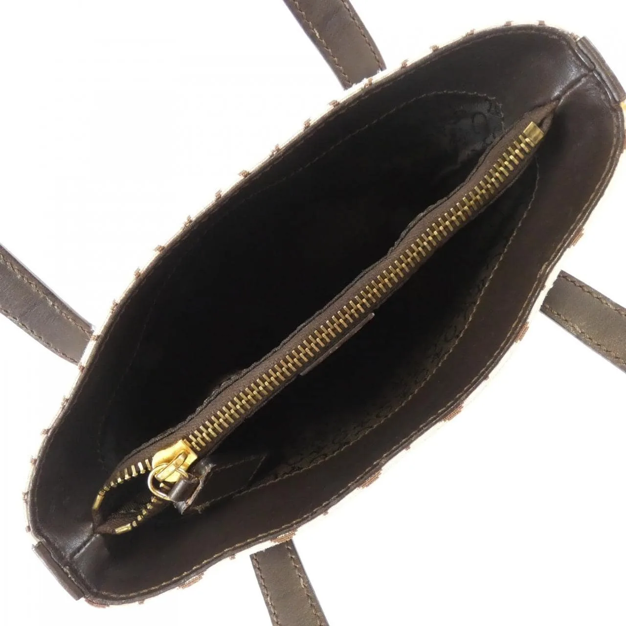 CELINE Handbag Canvas 白色 帆布 中古品B - 縮圖 8