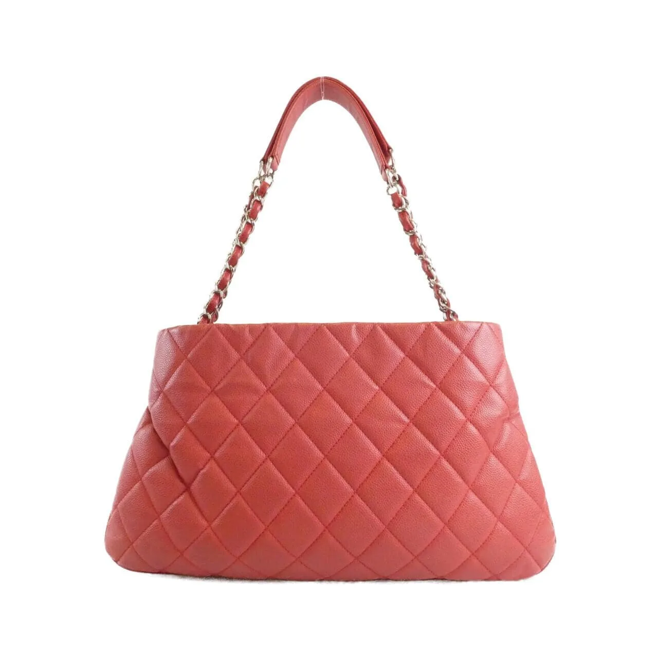 CHANEL 66872 Shoulder Grained Calfskin 紅色 荔枝紋牛皮 中古品B - 縮圖 2