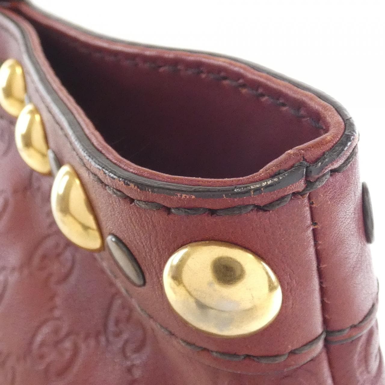 GUCCI 207291 Bag Leather Brown Leather Rank B - Thumbnail 5