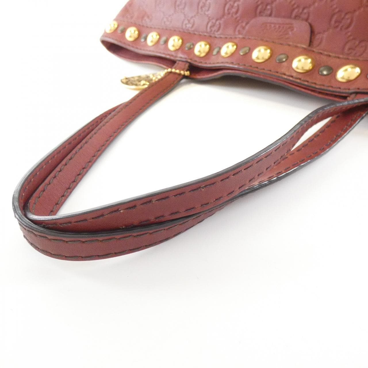 GUCCI 207291 Bag Leather Brown Leather Rank B - Thumbnail 6