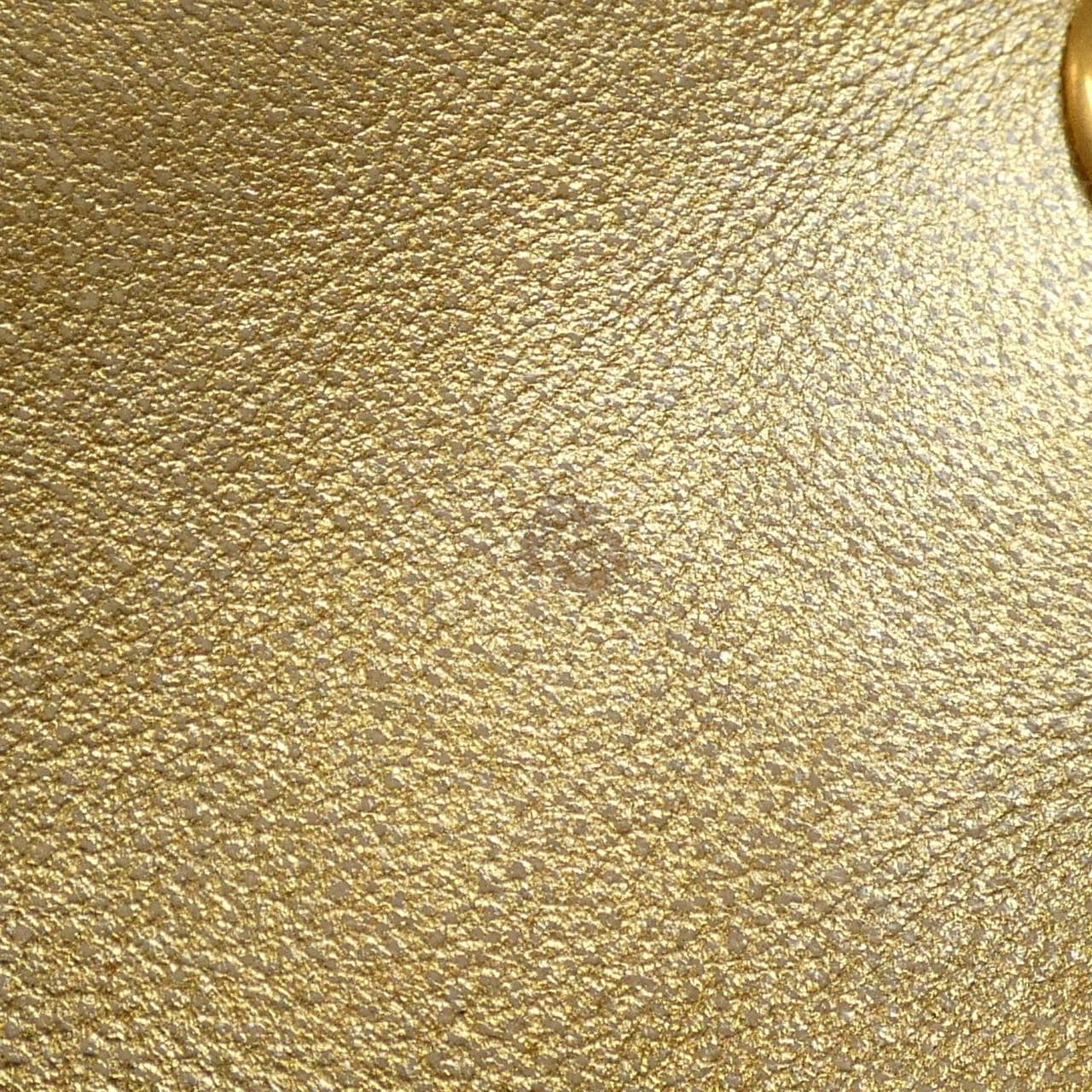 GUCCI GG Marmont 446744 Shoulder Bag Leather 金色 皮革 中古品B - 縮圖 9