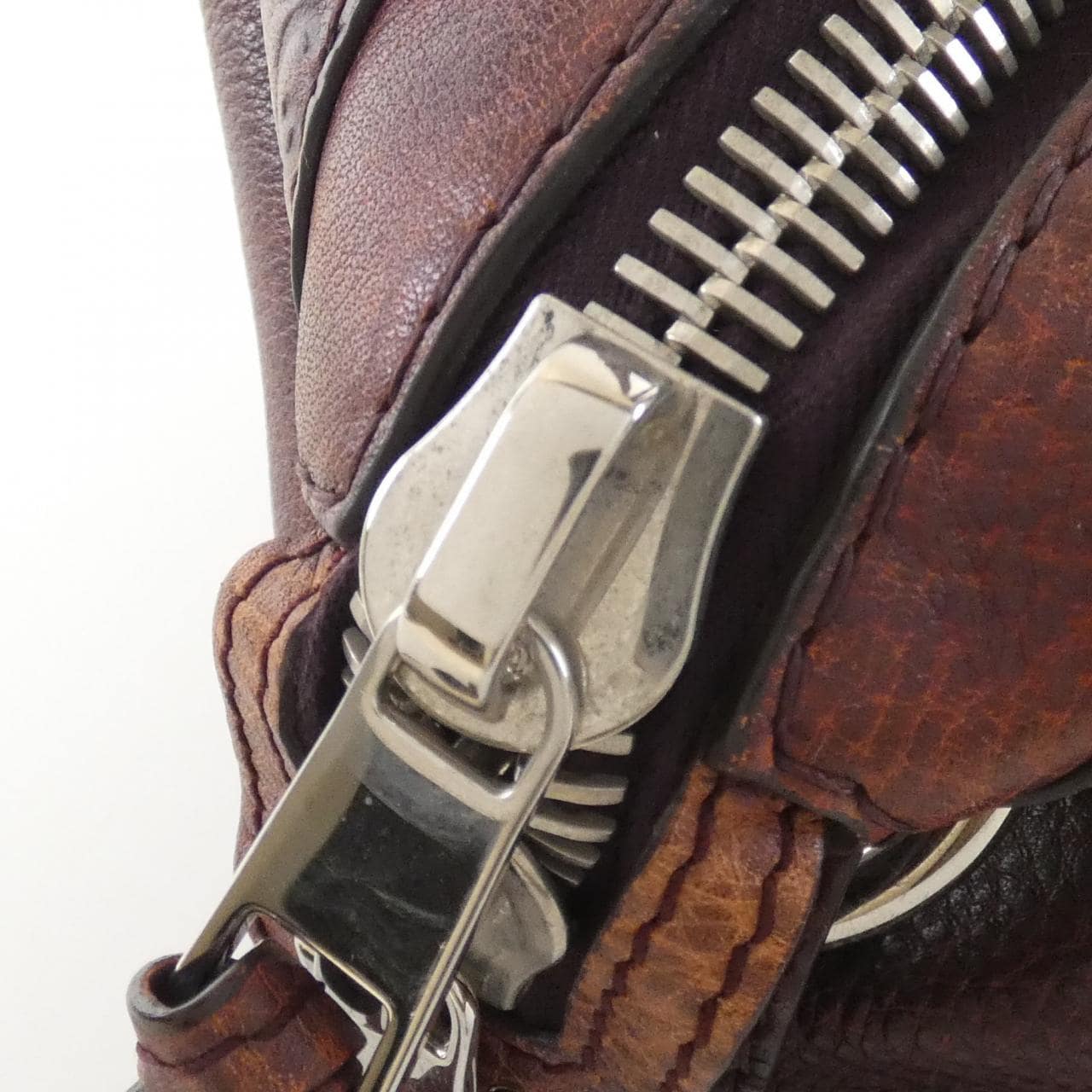 GUCCI 232959 Shoulder Bag Leather 棕色 皮革 中古品B - 縮圖 4