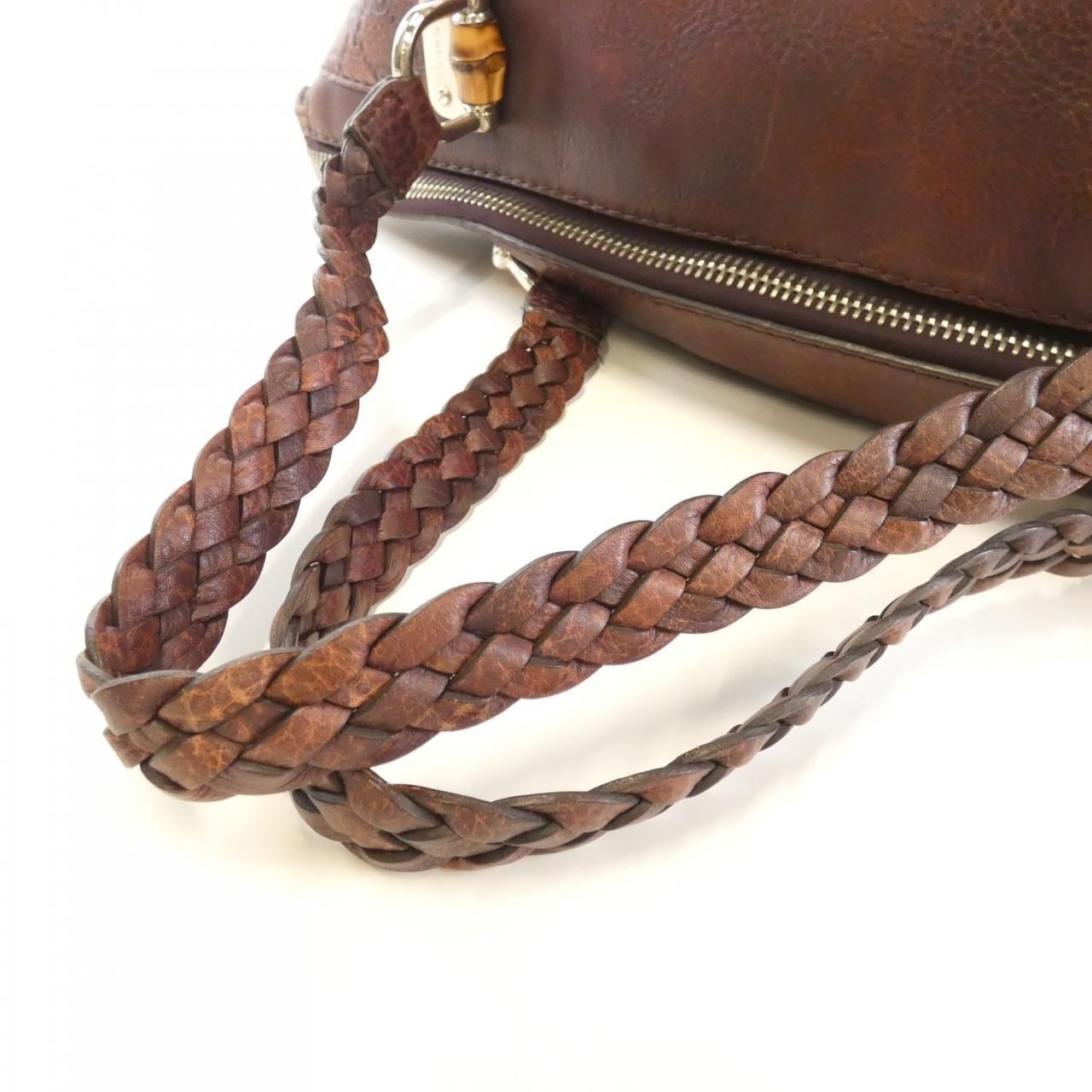 GUCCI 232959 Shoulder Bag Leather 棕色 皮革 中古品B - 縮圖 5