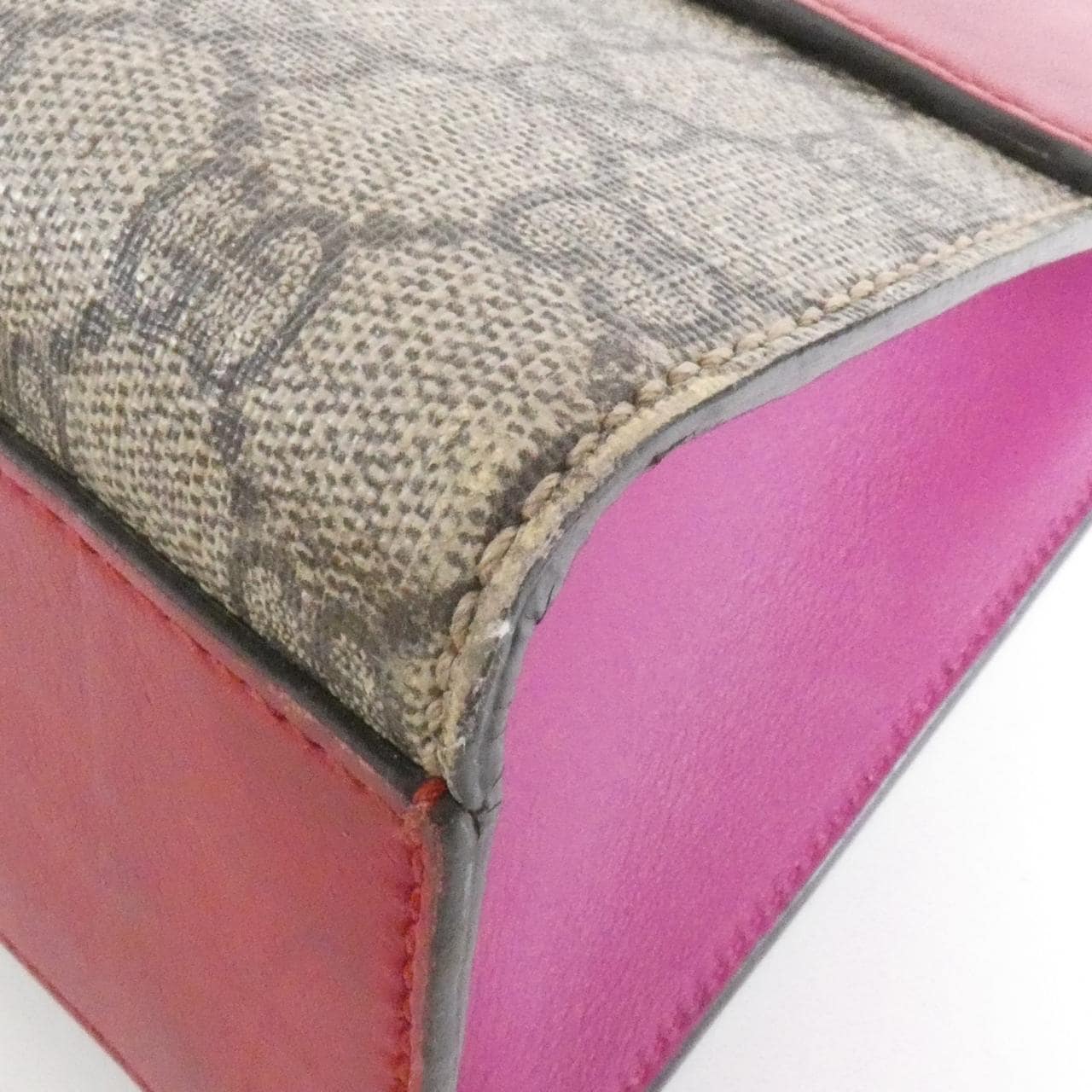 GUCCI 409486 KLQIG Shoulder Bag Canvas 黑色 帆布 中古品B - 縮圖 3