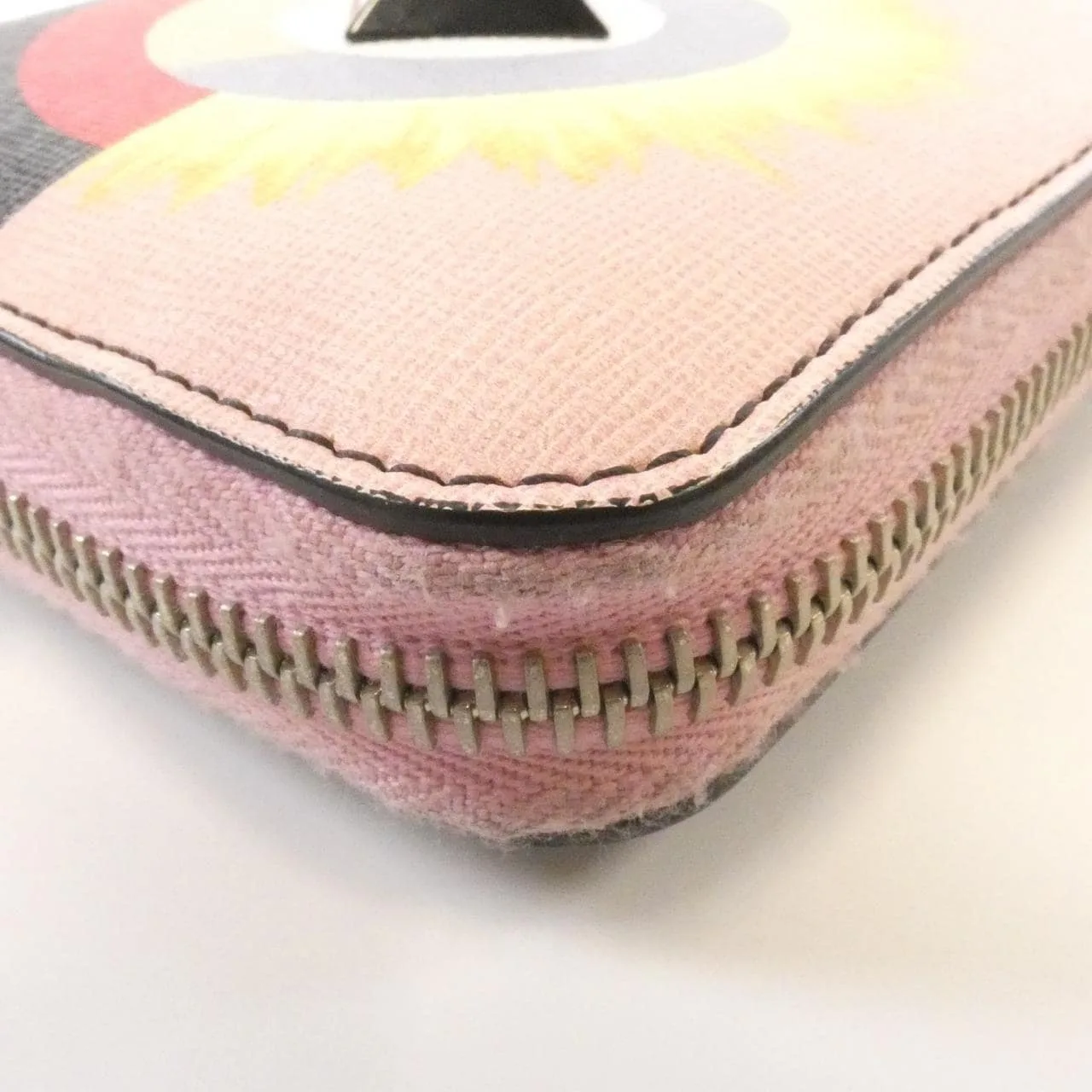 FENDI 8M0299 SQT Wallet Leather Black Leather Rank B - Thumbnail 4