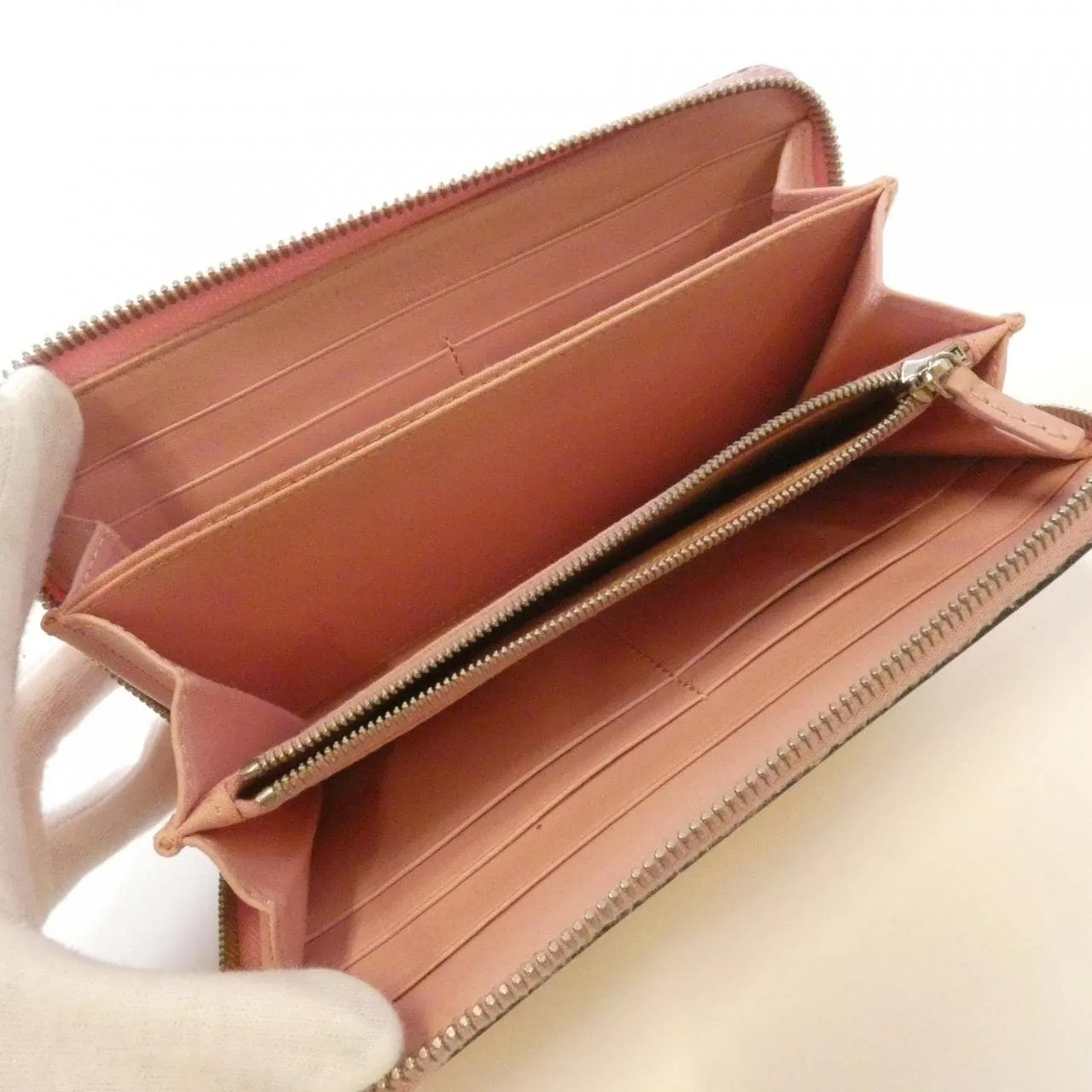 FENDI 8M0299 SQT Wallet Leather Black Leather Rank B - Thumbnail 6