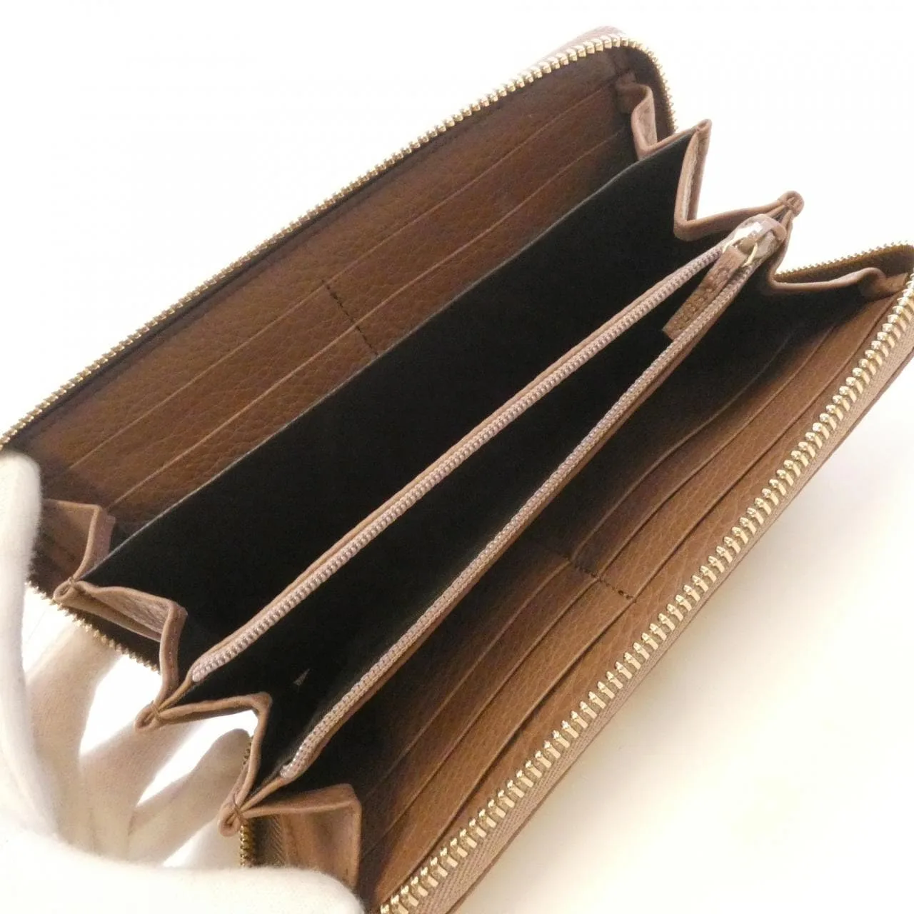 GUCCI 307984 A7M0G Wallet Leather Black Leather Rank A - Thumbnail 5