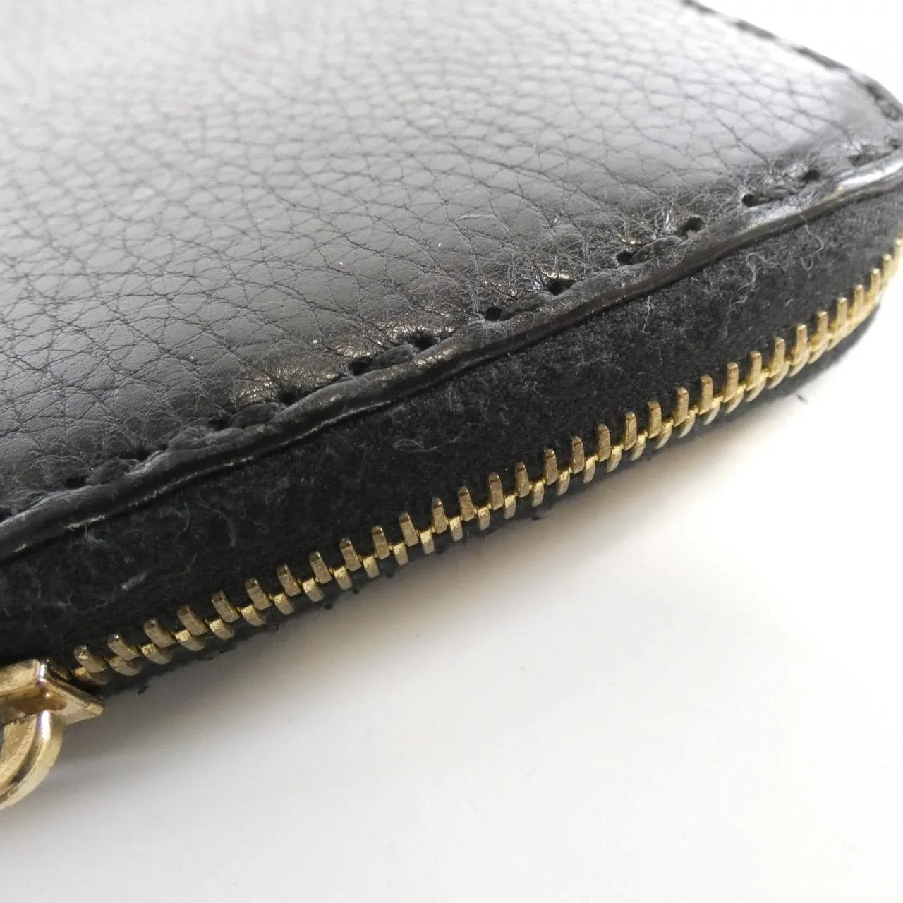 FENDI 8M0024 YF4 Wallet Leather Black Leather Rank B - Thumbnail 7