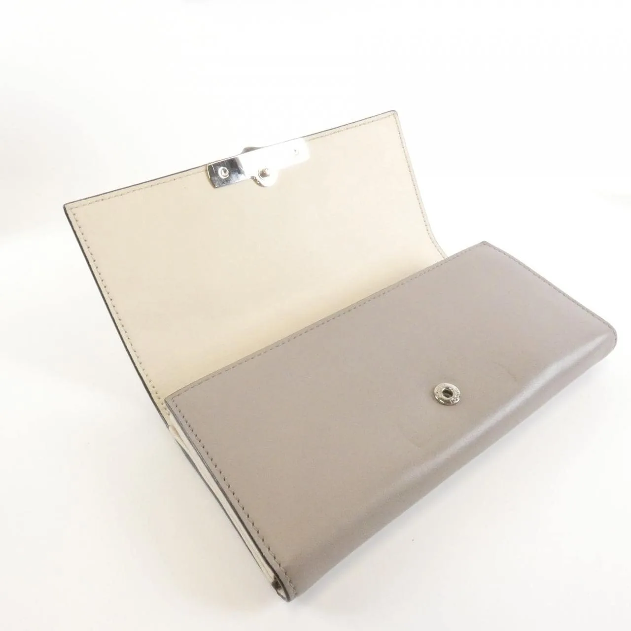 GUCCI 369661 Wallet Leather 灰色 皮革 中古品B - 縮圖 4