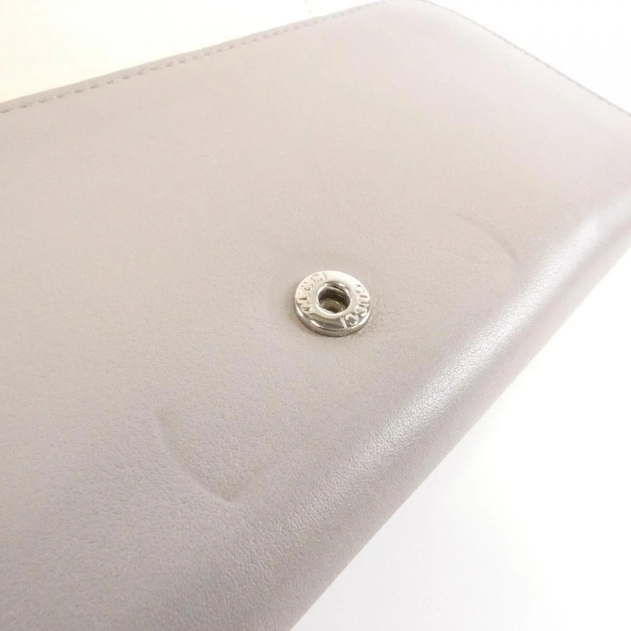 GUCCI 369661 Wallet Leather 灰色 皮革 中古品B - 縮圖 5