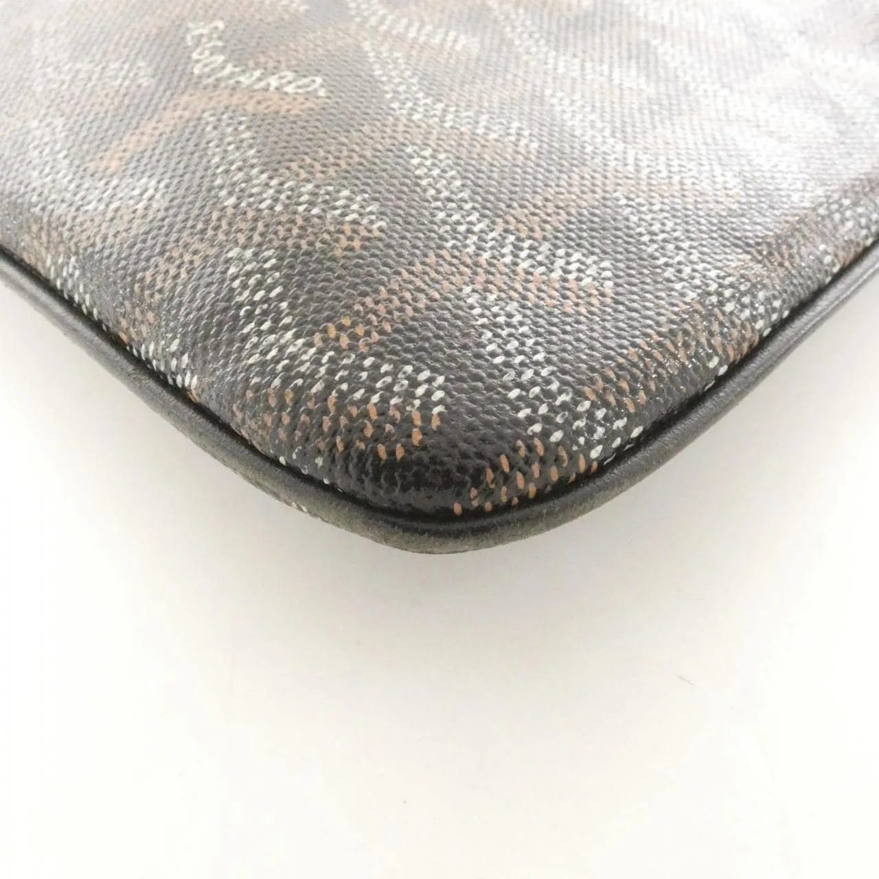 GOYARD ABU SENAT MM Handbag Canvas 黑色 帆布 中古品B - 縮圖 2