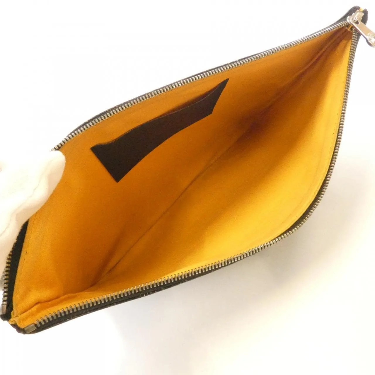 GOYARD ABU SENAT MM Handbag Canvas 黑色 帆布 中古品B - 縮圖 4