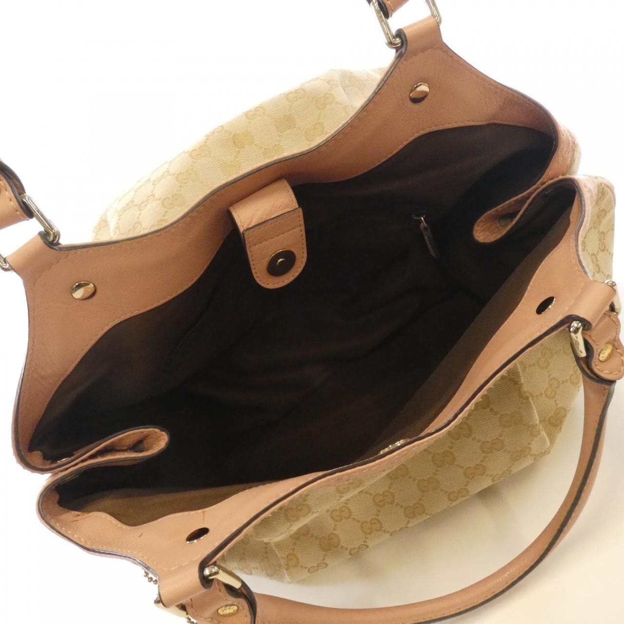 GUCCI 211943 Shoulder Bag Canvas 米色 帆布 - 縮圖 7