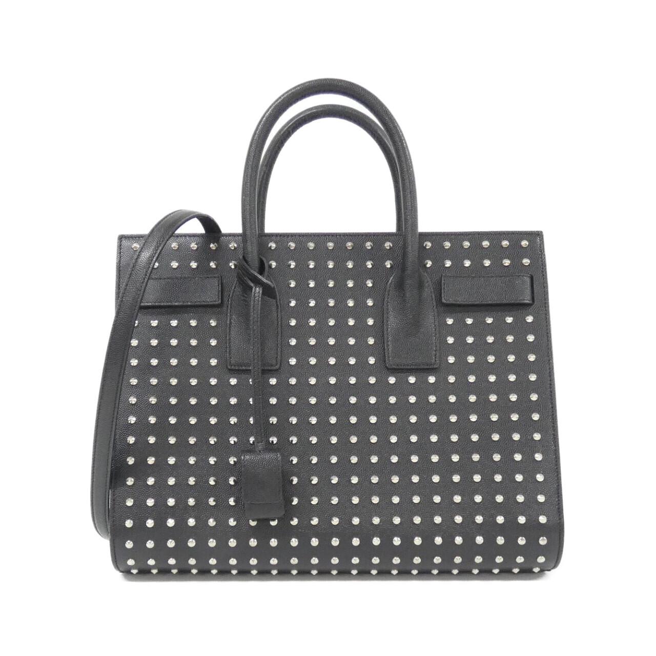 SAINT LAURENT Sac de Jour 355154 BOW52 Bag Leather Black