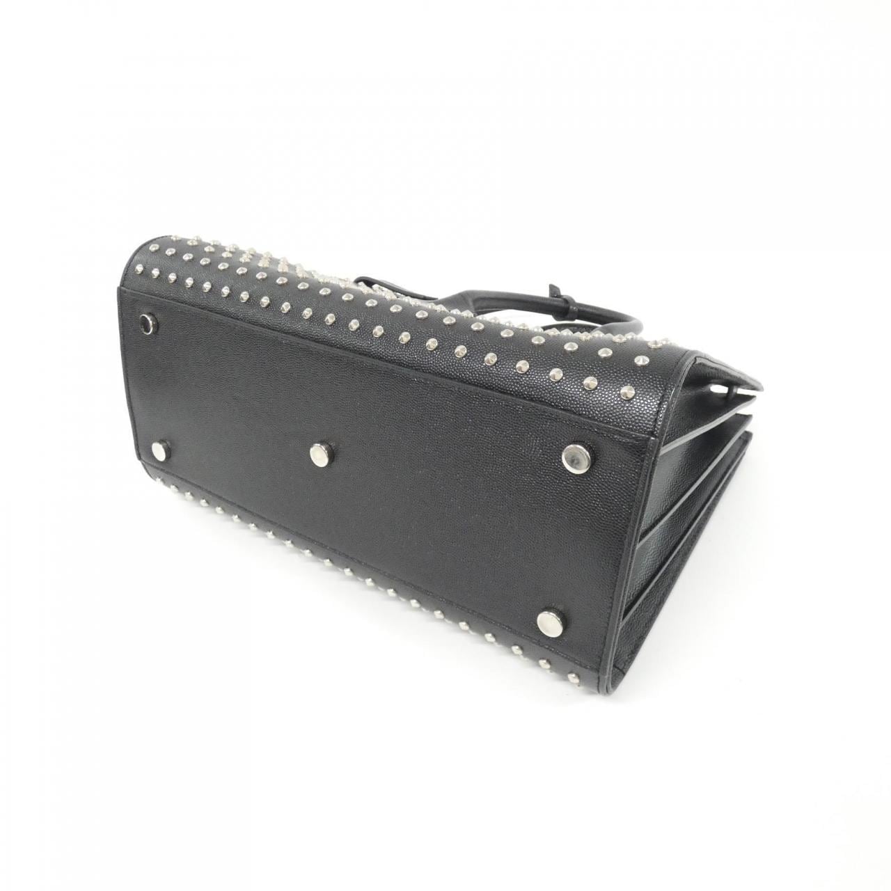 SAINT LAURENT Sac de Jour 355154 BOW52 Bag Leather Black Leather - Thumbnail 2