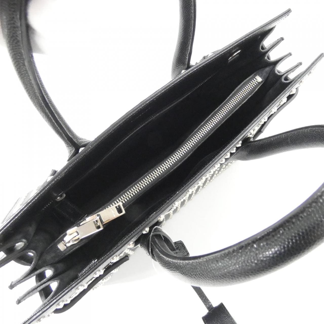 SAINT LAURENT Sac de Jour 355154 BOW52 Bag Leather Black Leather - Thumbnail 7