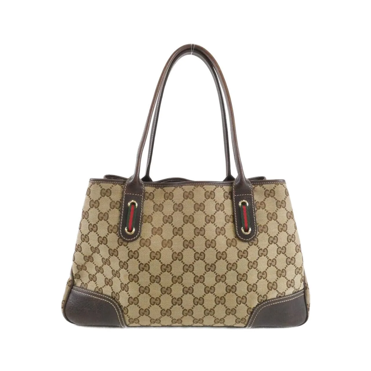 GUCCI 163805 FCERG Handbag Canvas 黑色 帆布 中古品B - 縮圖 2
