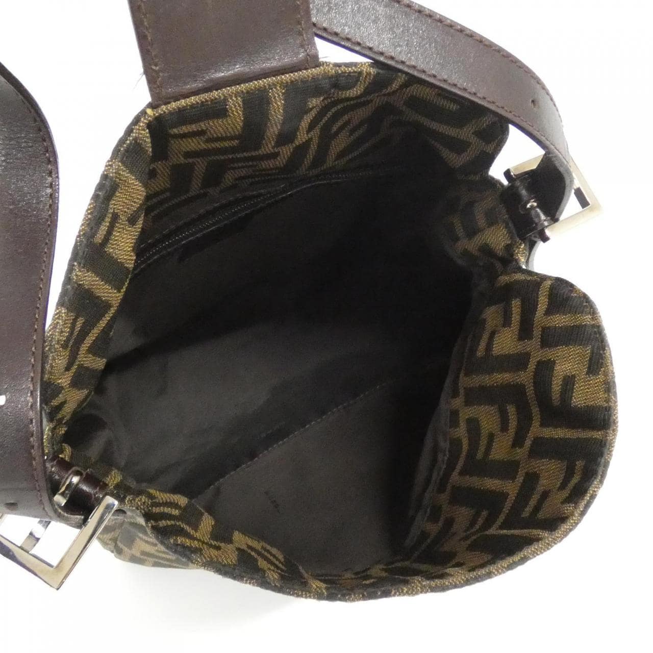 FENDI 26426 Shoulder Bag Canvas Black Canvas - Thumbnail 6