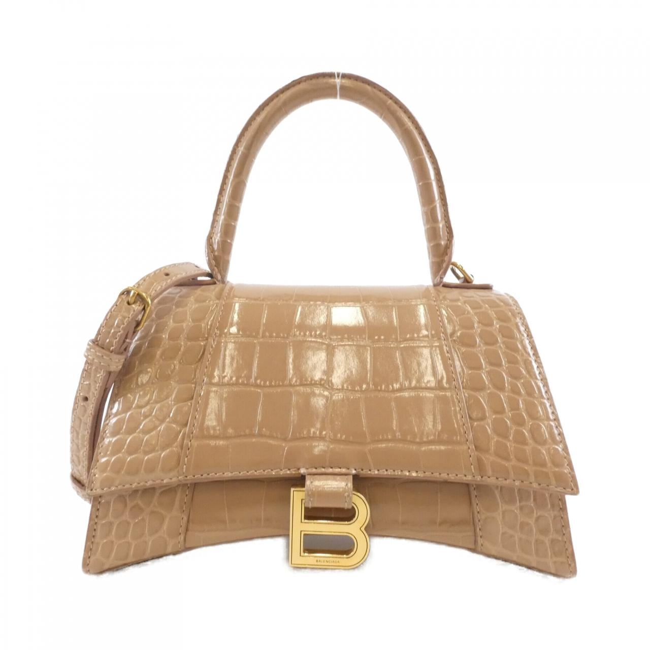 BALENCIAGA Hourglass 593546 1LRGM Bag Black