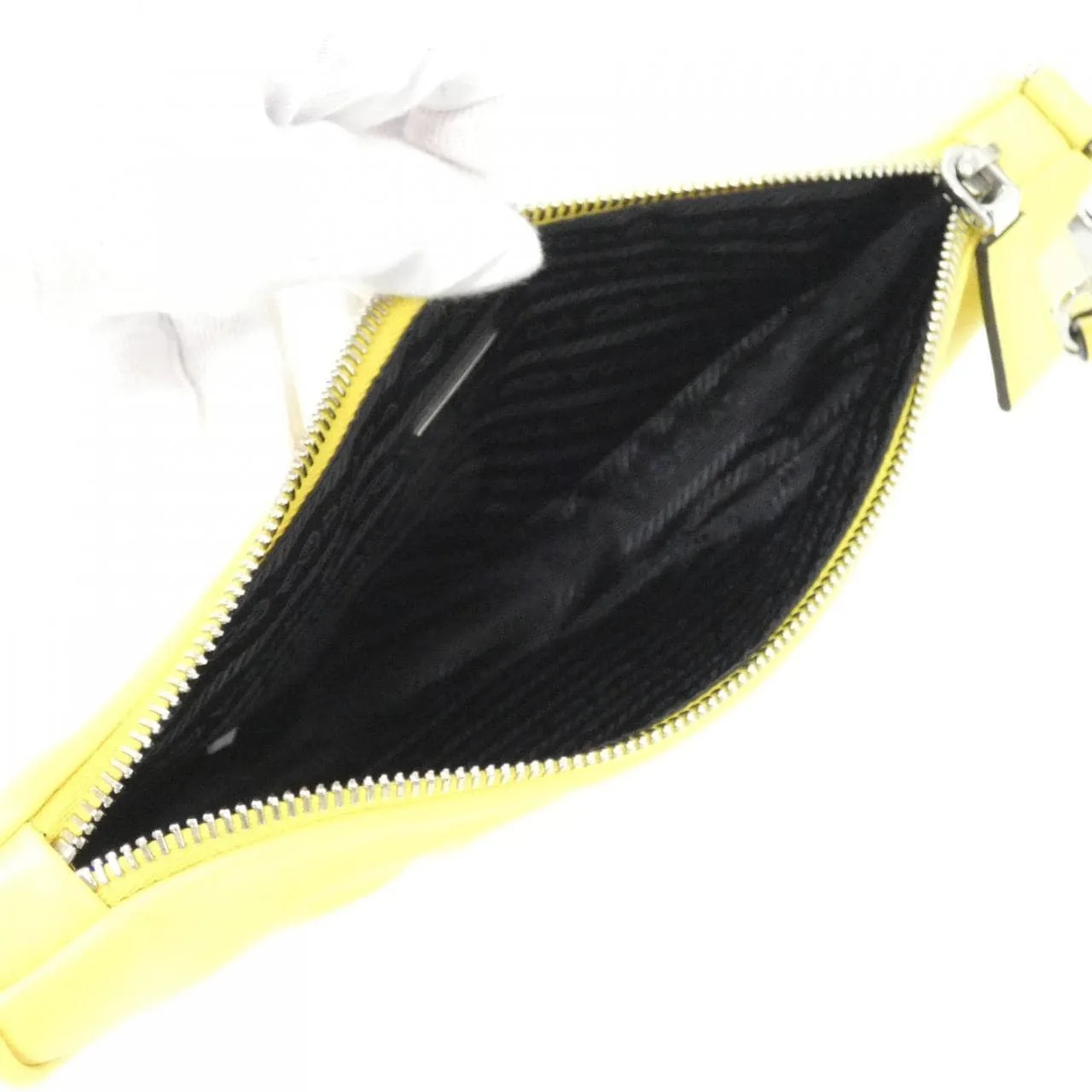 PRADA 1NE039 Pouch 黑色 中古品A - 縮圖 6