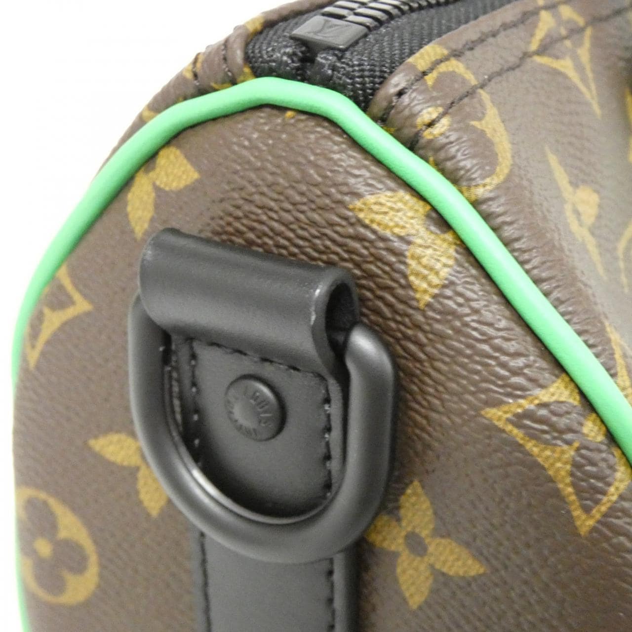 LOUIS VUITTON Keepall M46249 Boston Bag Monogram 綠色 Monogram 中古品A - 縮圖 3