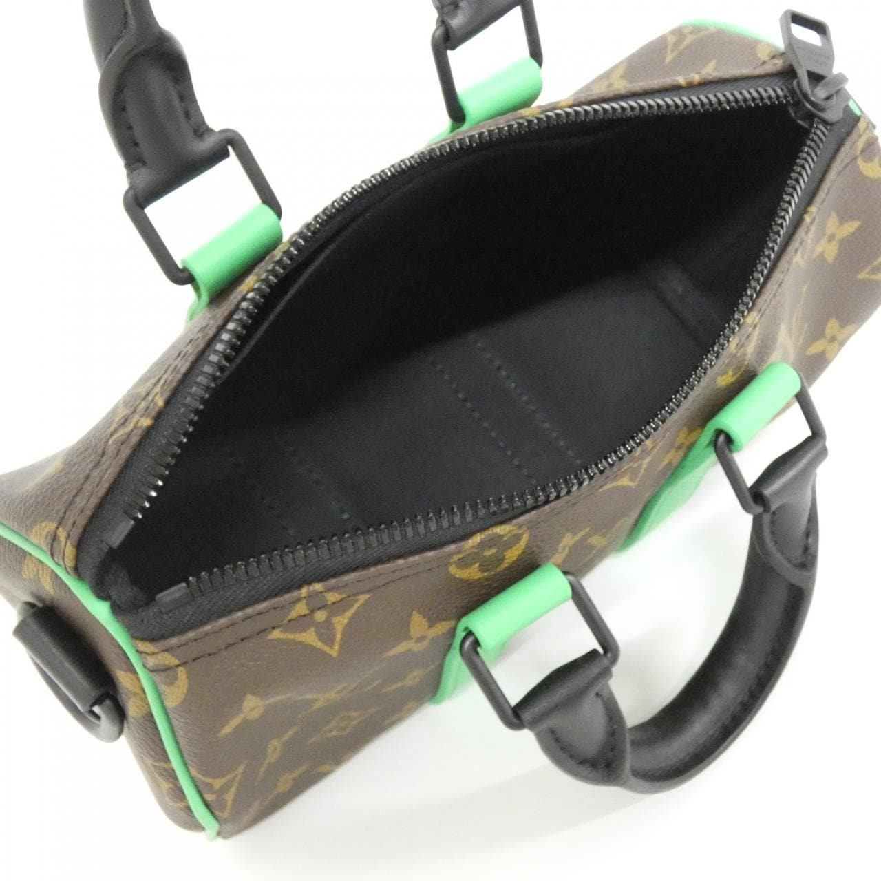 LOUIS VUITTON Keepall M46249 Boston Bag Monogram 綠色 Monogram 中古品A - 縮圖 5