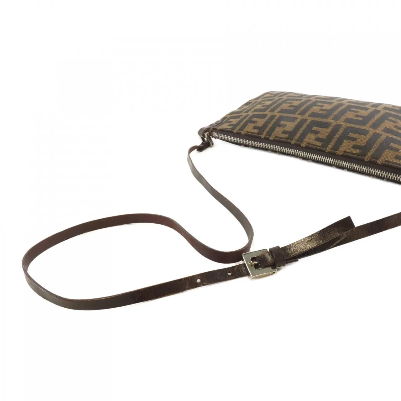 FENDI 16330 Shoulder Canvas 黑色 帆布 中古品B - 縮圖 5