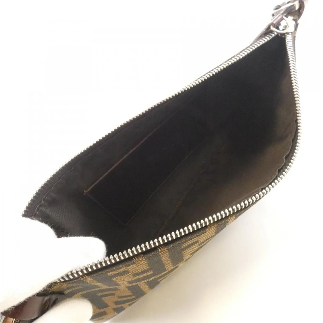 FENDI 16330 Shoulder Canvas 黑色 帆布 中古品B - 縮圖 7