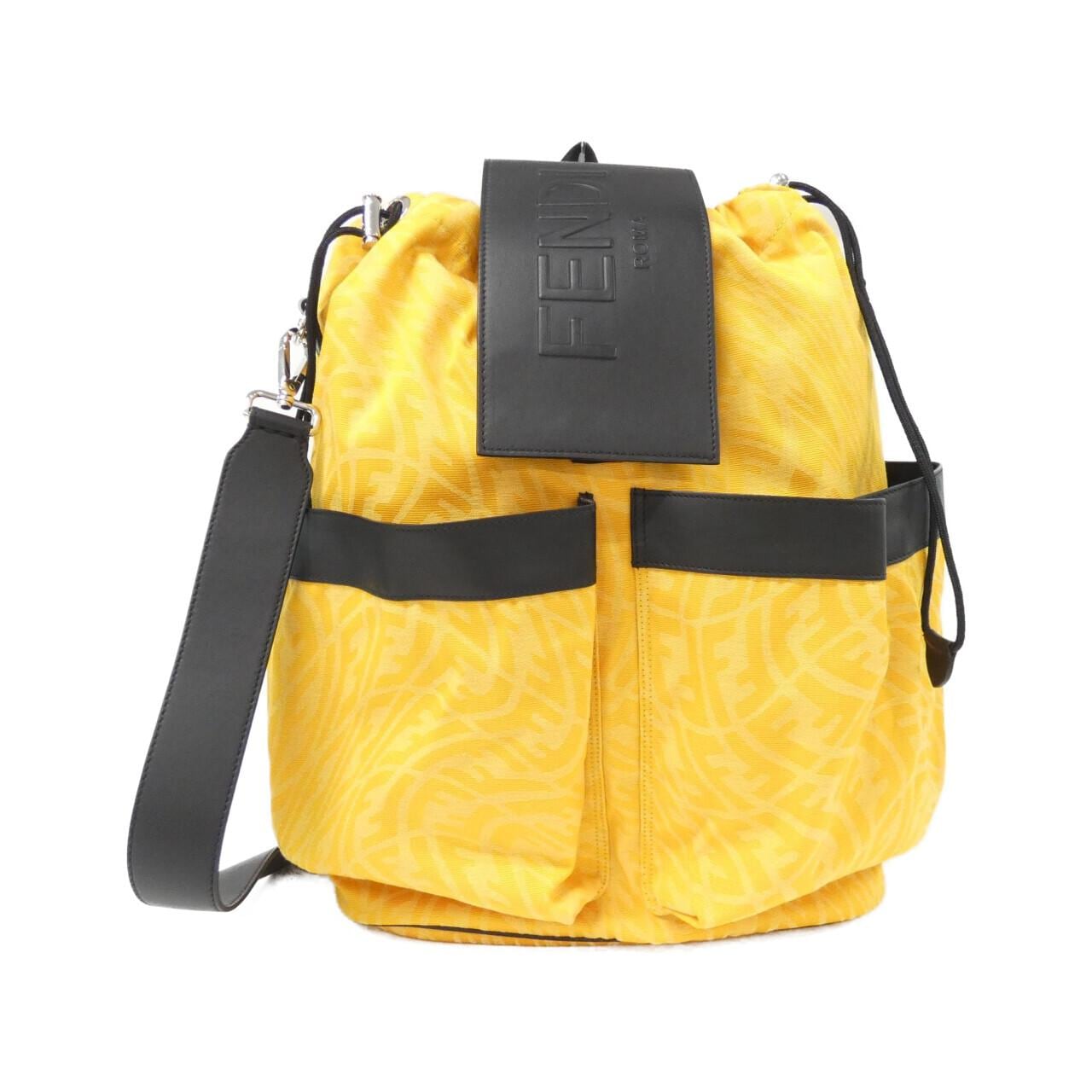 FENDI 7VZ056 AG0K Backpack Canvas Black