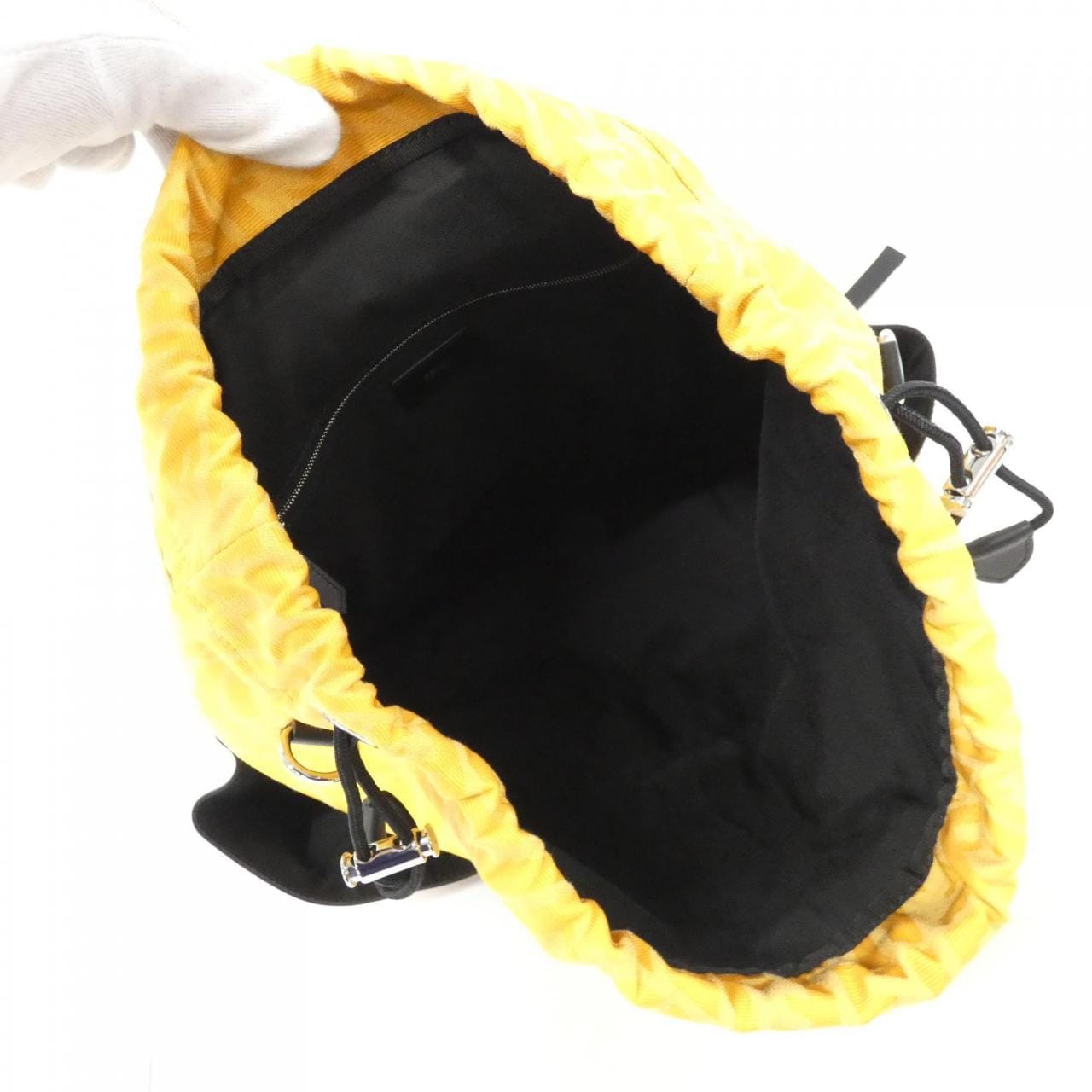 FENDI 7VZ056 AG0K Backpack Canvas Black Canvas Rank A - Thumbnail 7