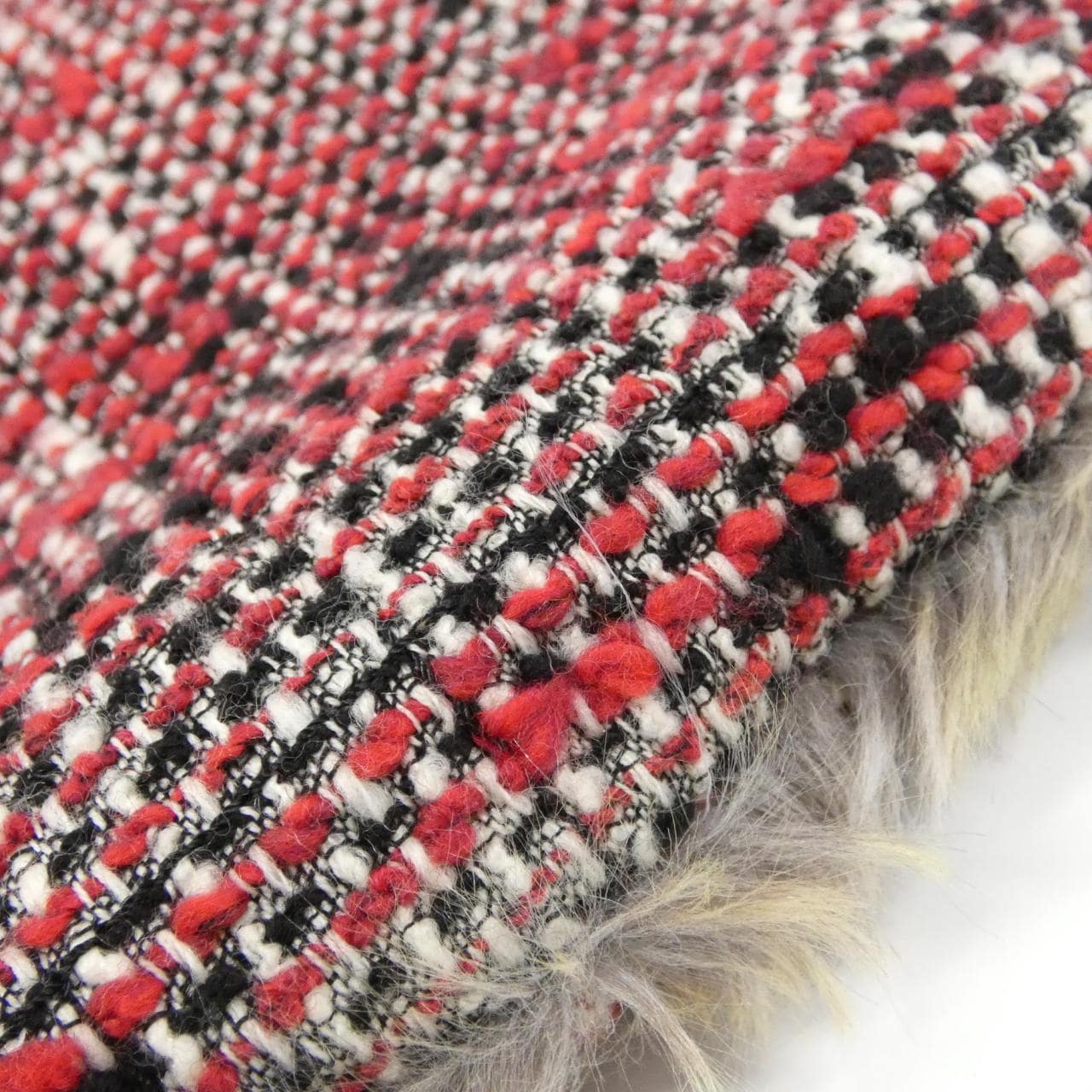 CHANEL Shoulder Tweed 黑色 粗花呢 中古品A - 縮圖 3