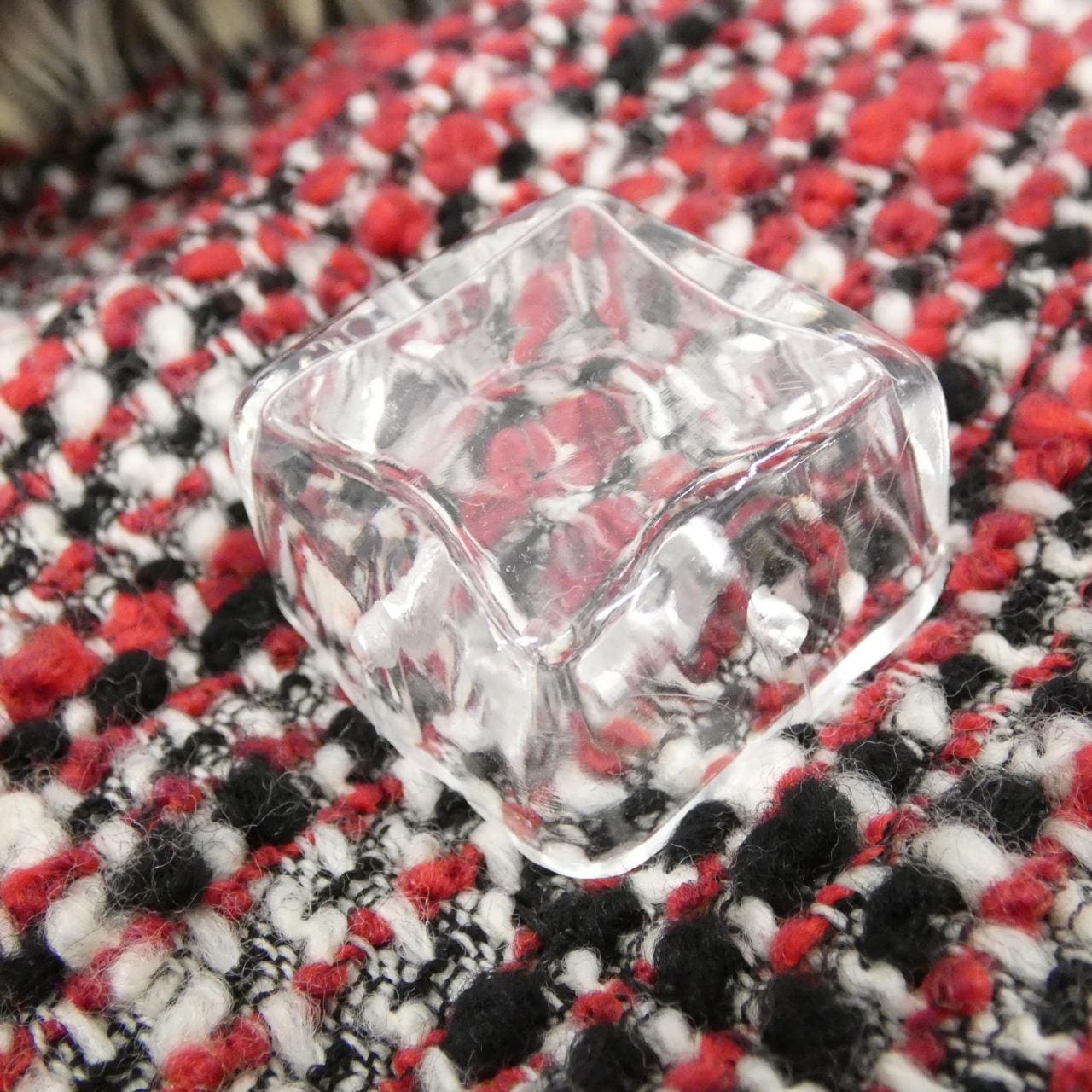 CHANEL Shoulder Tweed 黑色 粗花呢 中古品A - 縮圖 4