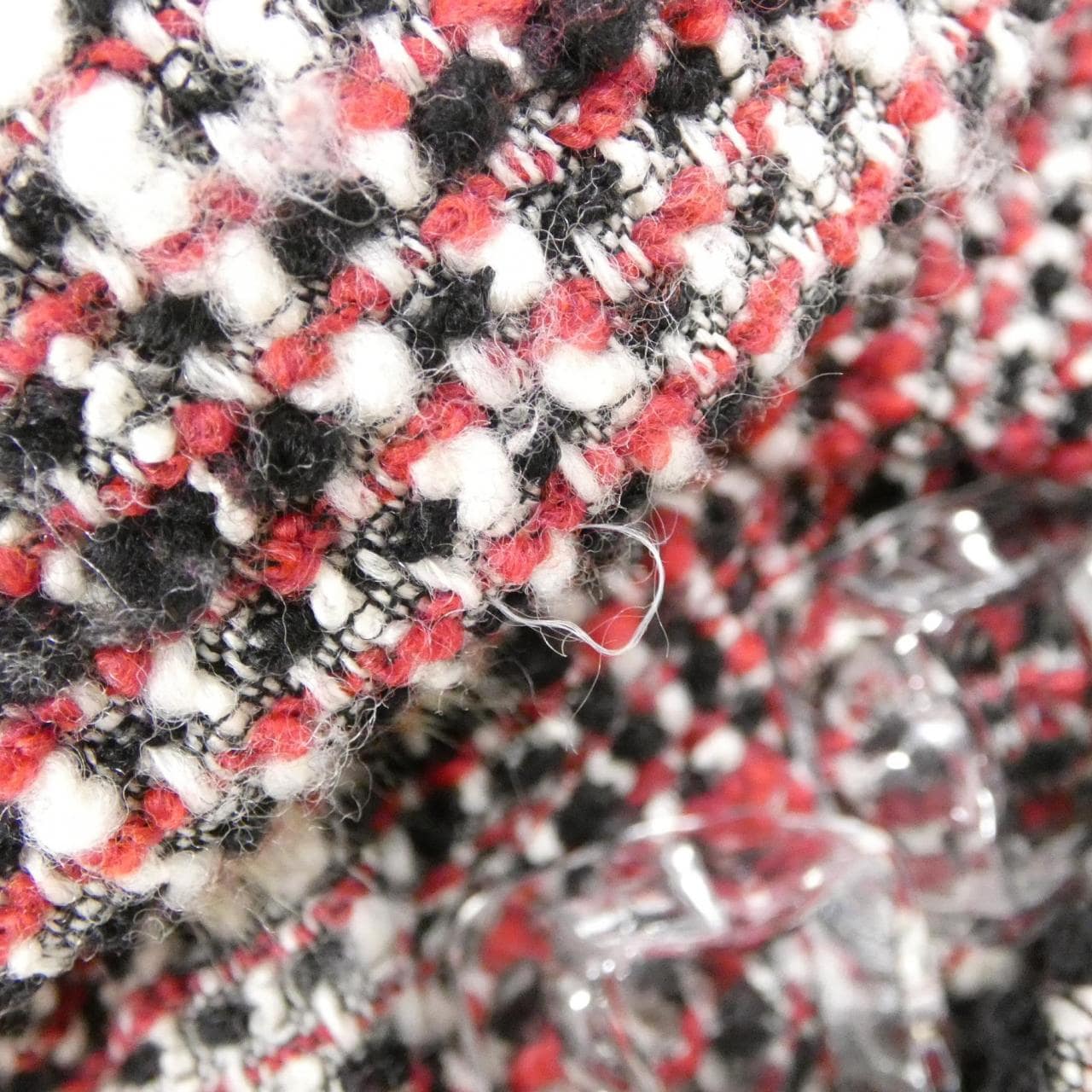 CHANEL Shoulder Tweed 黑色 粗花呢 中古品A - 縮圖 6